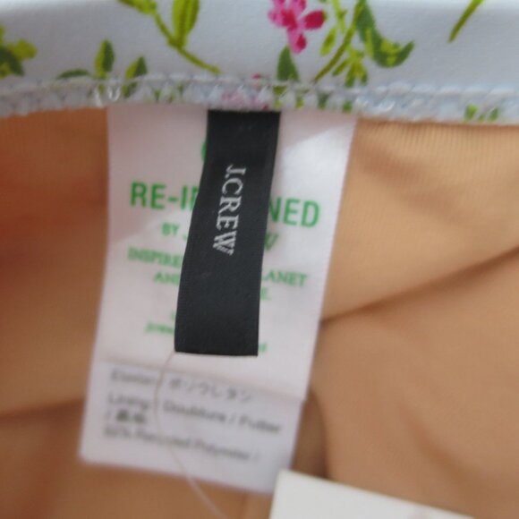 J.Crew Ruched Bandeau One-Piece in Cloud Meadow Floral Size 6 - Picture 8 of 9